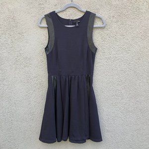 AQUA navy sleeveless skater dress - Size S